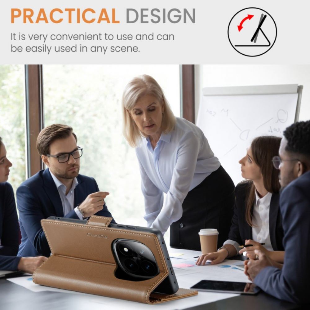 Kožený Kryt Xiaomi Redmi Note 14 Pro 5g Caseme