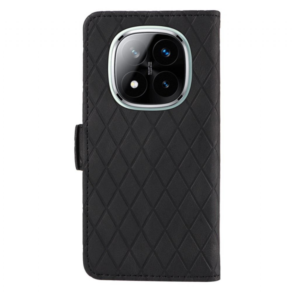 Kožený Kryt Xiaomi Redmi Note 14 Pro 5g Diamanty