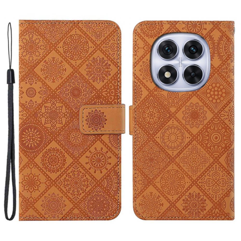 Kožený Kryt Xiaomi Redmi Note 14 Pro 5g Etnický