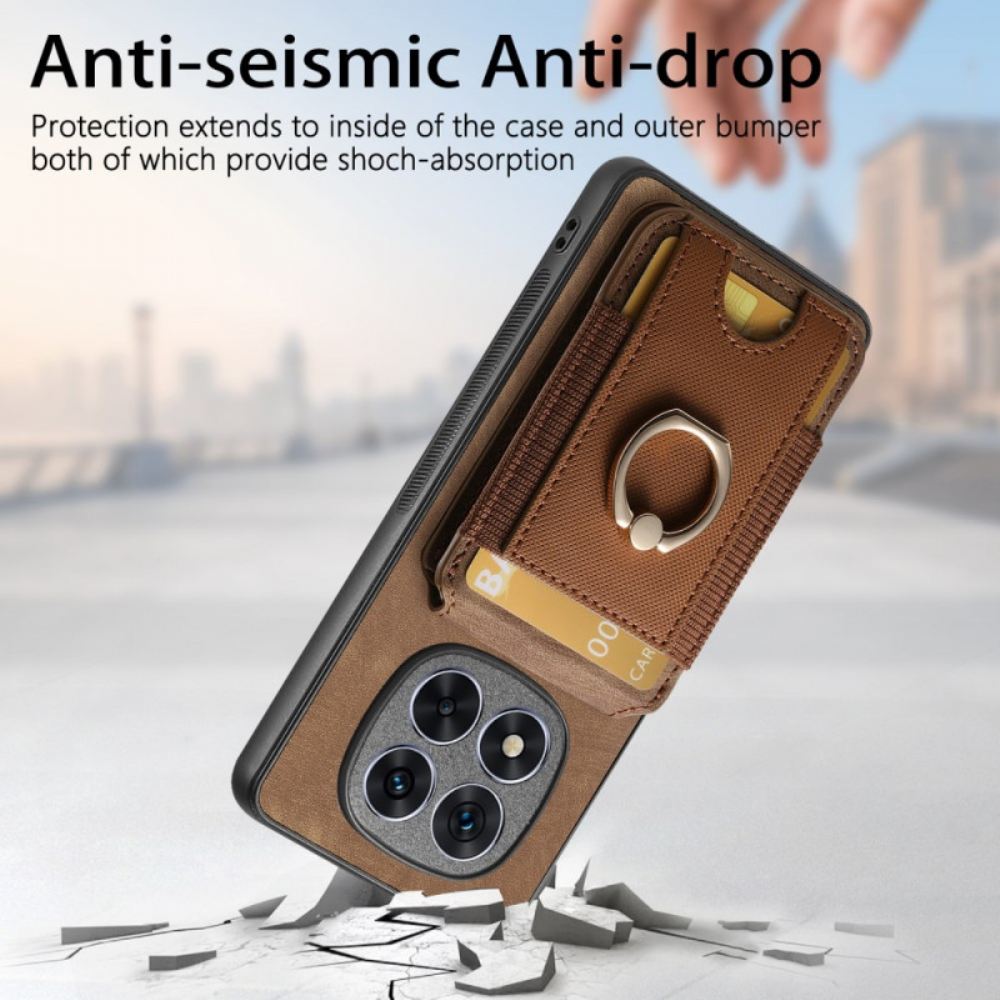 Kryt Xiaomi Redmi Note 14 Pro 5g Magnetický Držák Karet S Vertikální Klopou