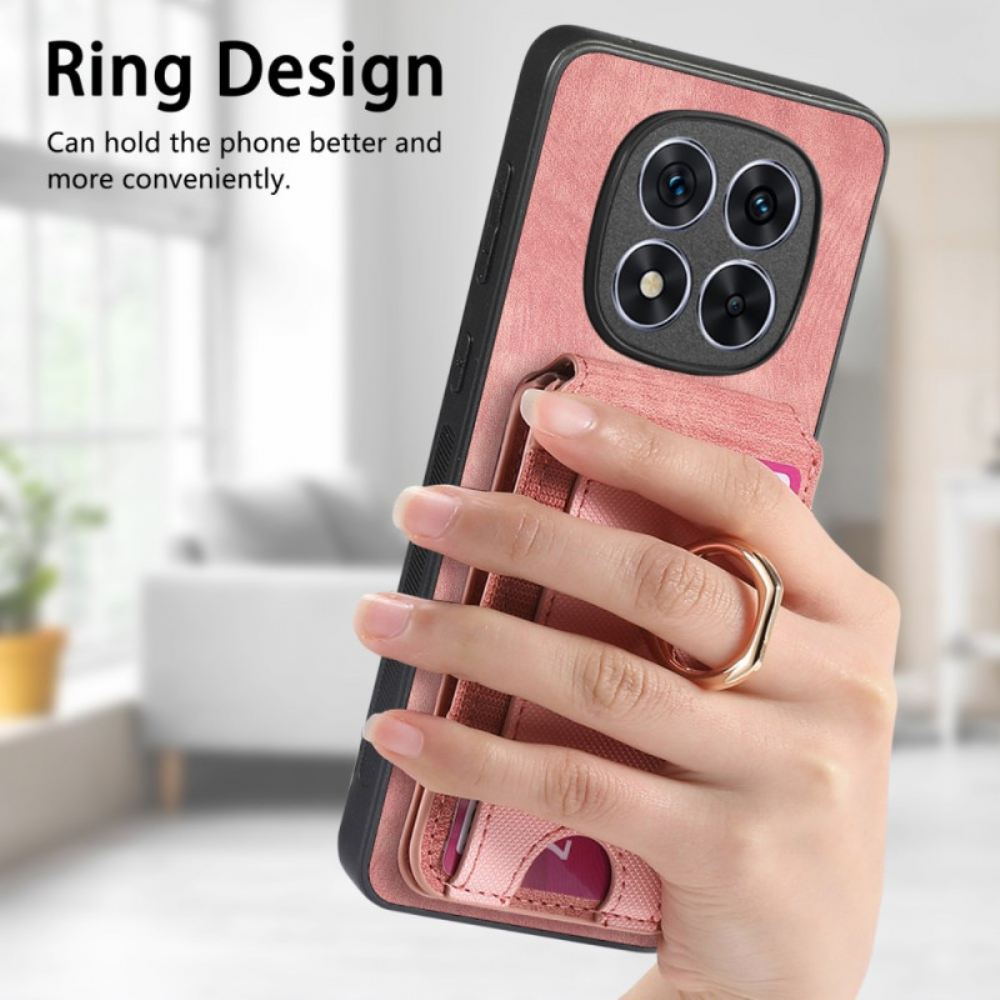 Kryt Xiaomi Redmi Note 14 Pro 5g Magnetický Držák Karet S Vertikální Klopou