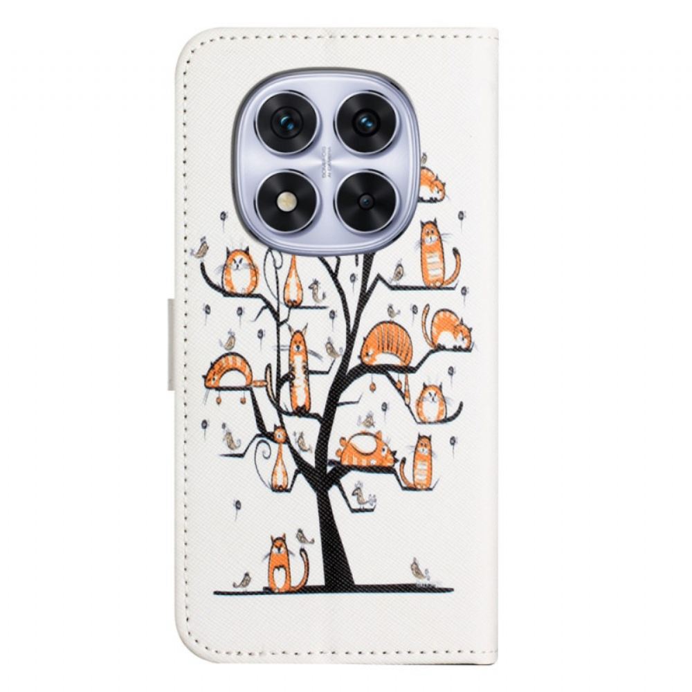 Peněženková Pouzdra Xiaomi Redmi Note 14 Pro 5g Kočka Na Stromě