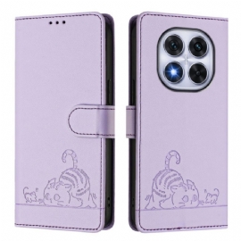 Peněženková Pouzdra Xiaomi Redmi Note 14 Pro 5g Kryty Na Mobil Rfid Ochrana Kočičí Scéna