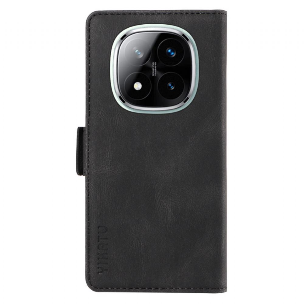 Peněženková Pouzdra Xiaomi Redmi Note 14 Pro 5g Kryty Na Mobil Ykatu Suede Effect