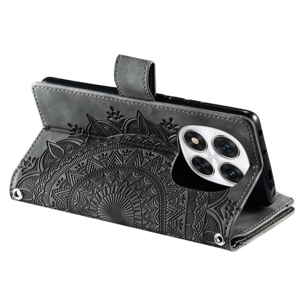 Pouzdro Xiaomi Redmi Note 14 Pro 5g Mandala Peněženka S Efektem Semiše