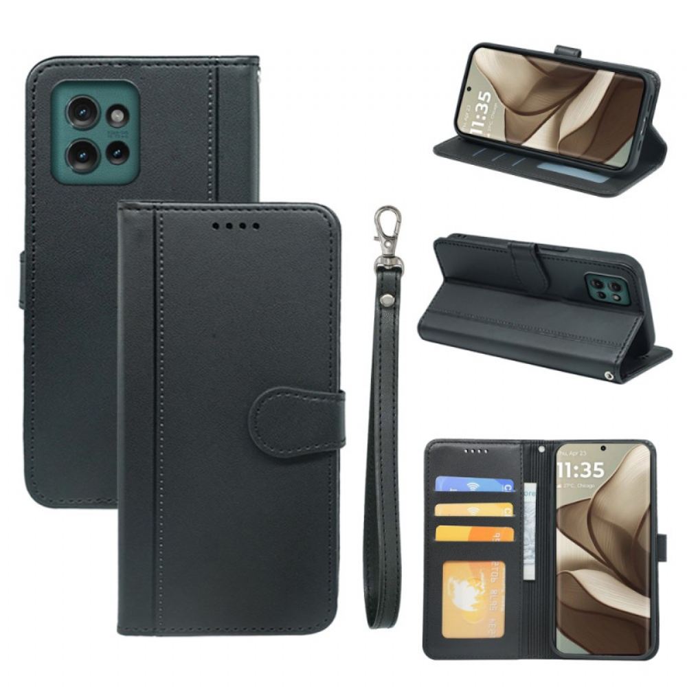 Kožený Kryt Motorola Edge 50 Stylizované
