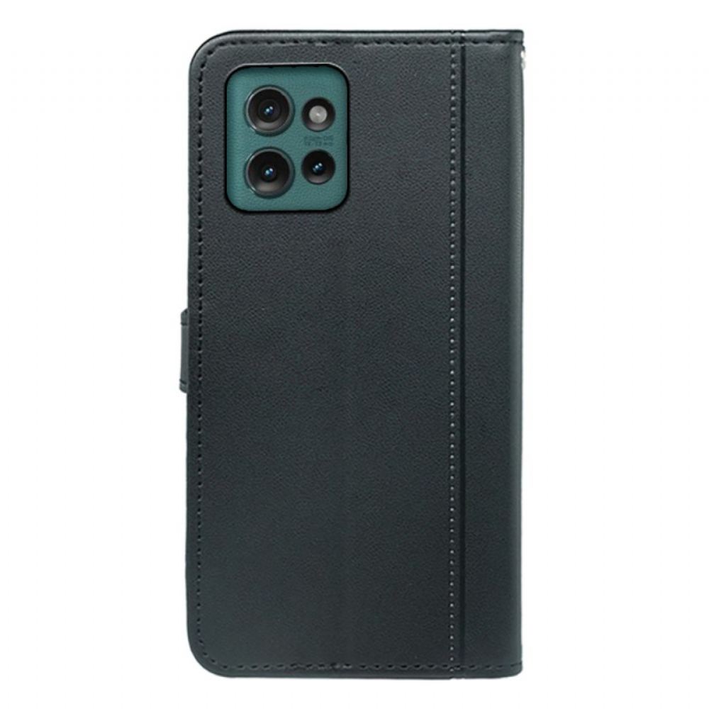 Kožený Kryt Motorola Edge 50 Stylizované