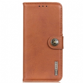 Kožený Kryt Motorola Edge 50 Vintage Khazneh
