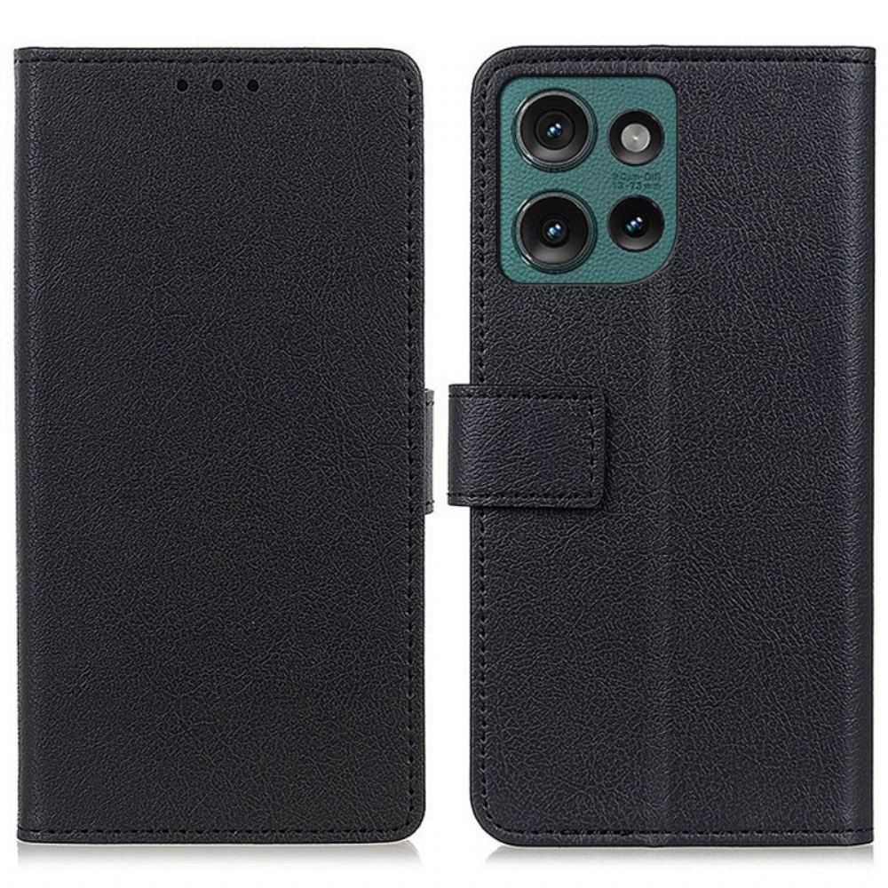 Kožený Kryt Na Motorola Edge 50 Klasika