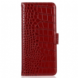 Peněženková Pouzdra Motorola Edge 50 Krokodýlí Textura