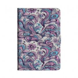 Kožené Pouzdro Na Samsung Galaxy Tab S5e Paisleyův Vzor
