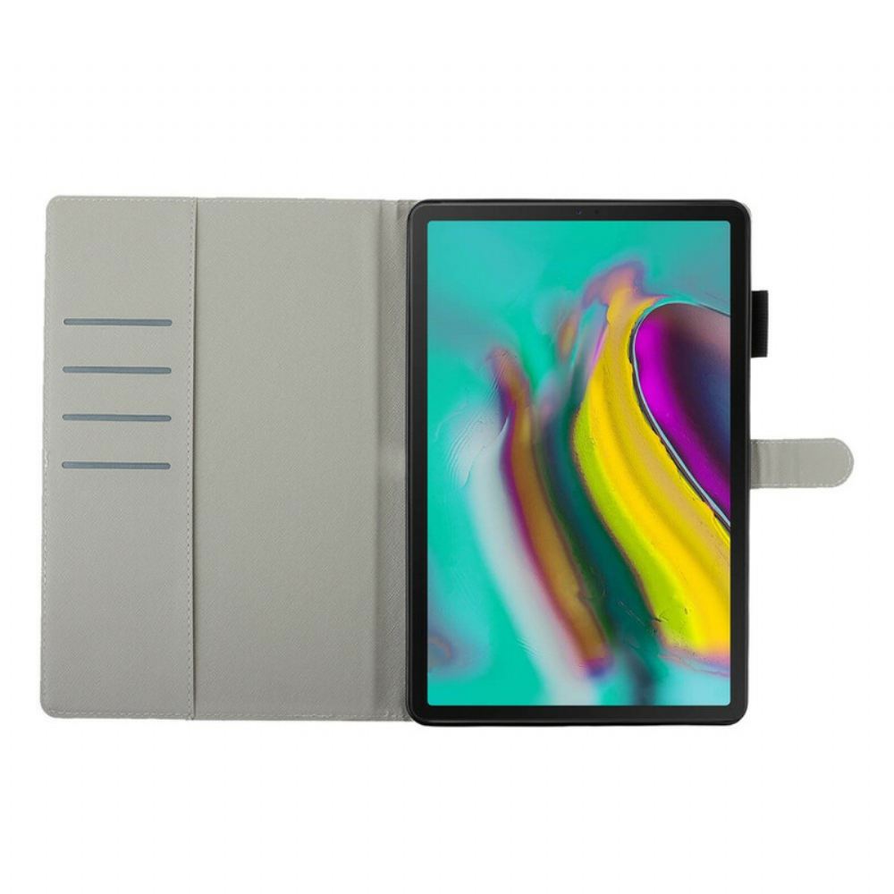 Kožené Pouzdro Na Samsung Galaxy Tab S5e Ryby