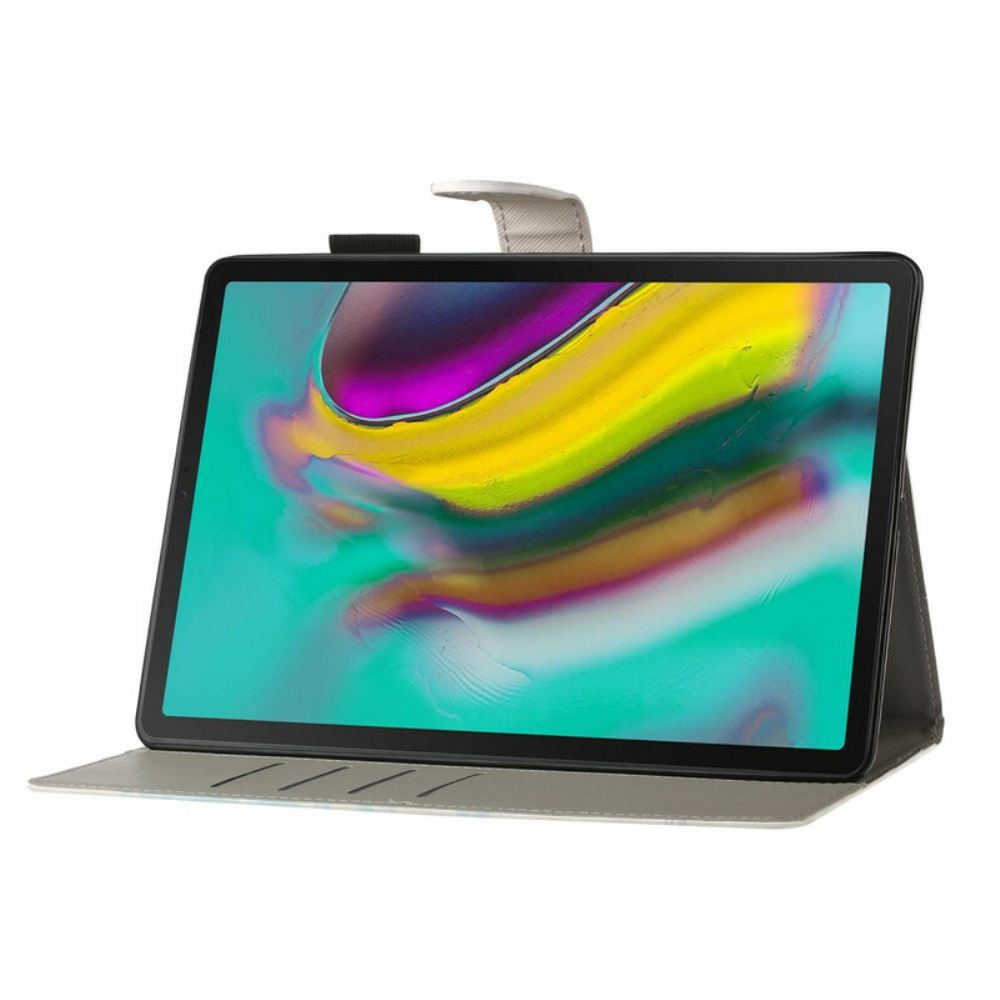 Kožené Pouzdro Na Samsung Galaxy Tab S5e Ryby