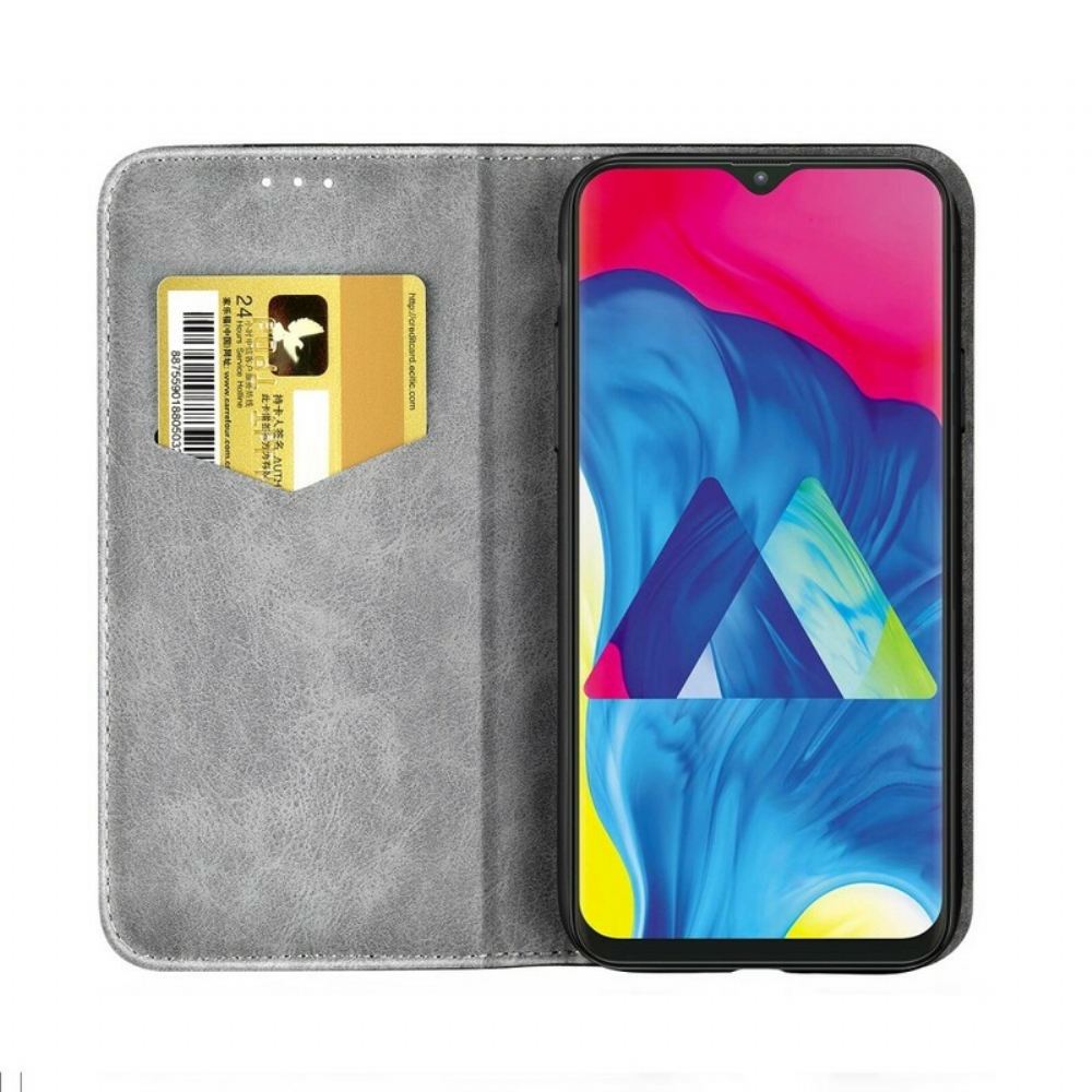 Kryty Na Mobil Na Samsung Galaxy A10 Flipové Pouzdro Knoflík Z Umělé Kůže Černý
