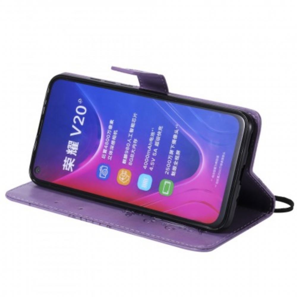 Flipové Pouzdro Na Honor View 20 Na Lana Obří Motýli