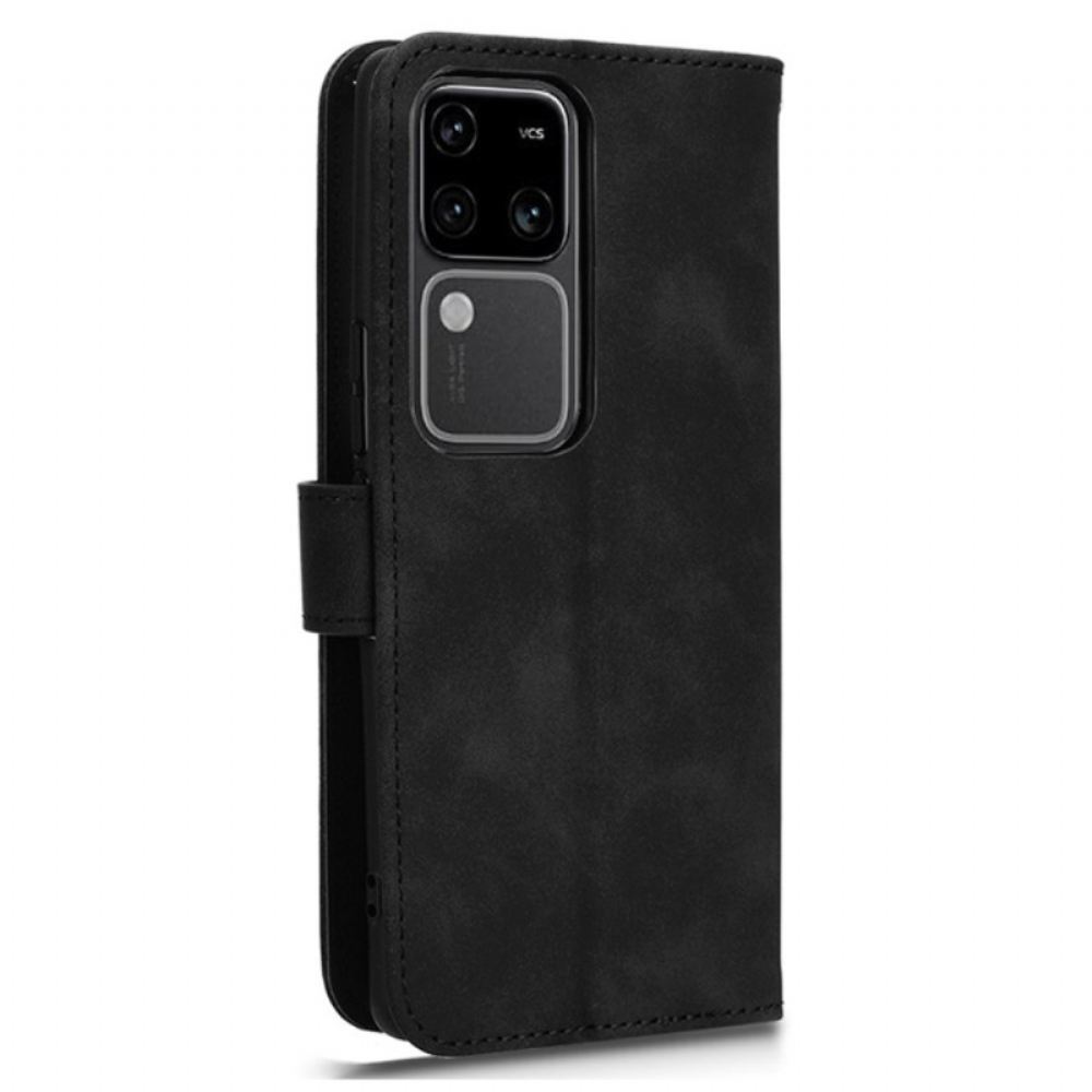 Kožený Kryt Na Vivo V30 5g Semišový Efekt