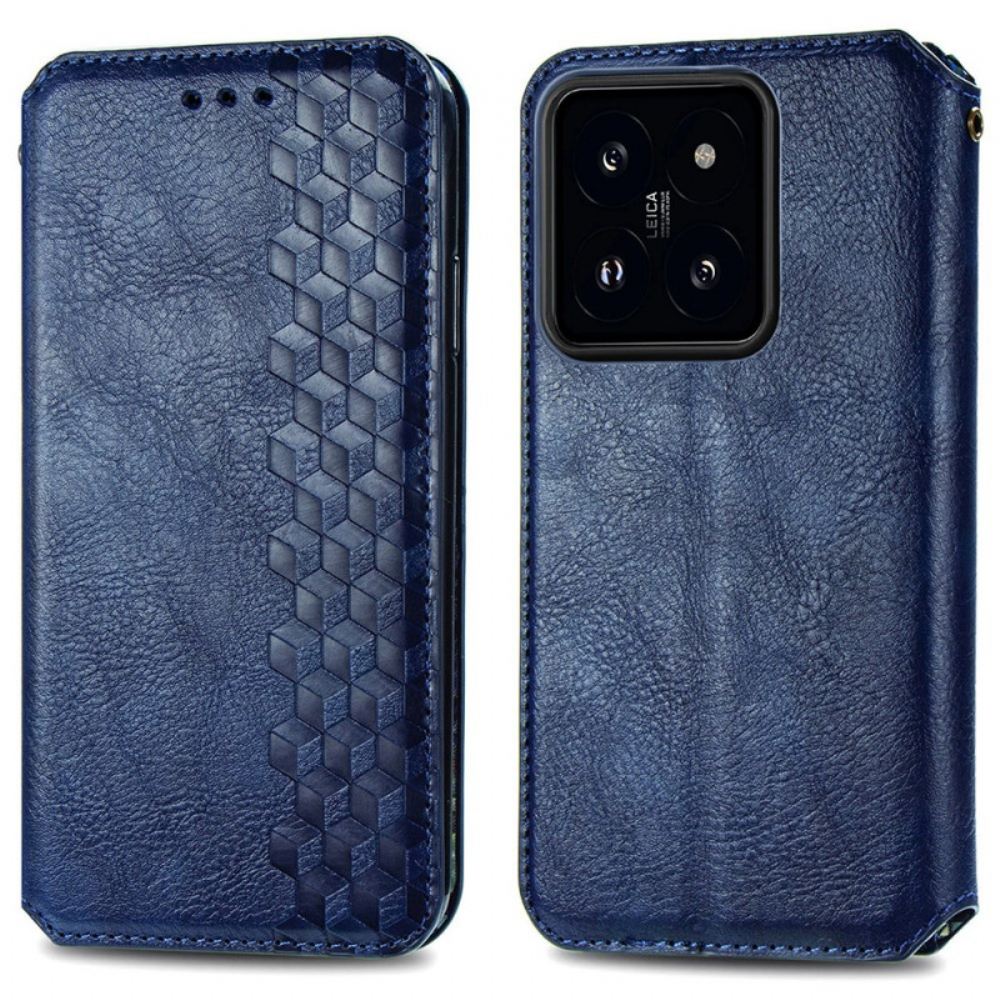 Kožené Pouzdro Folio Na Xiaomi 14 3d Vzor