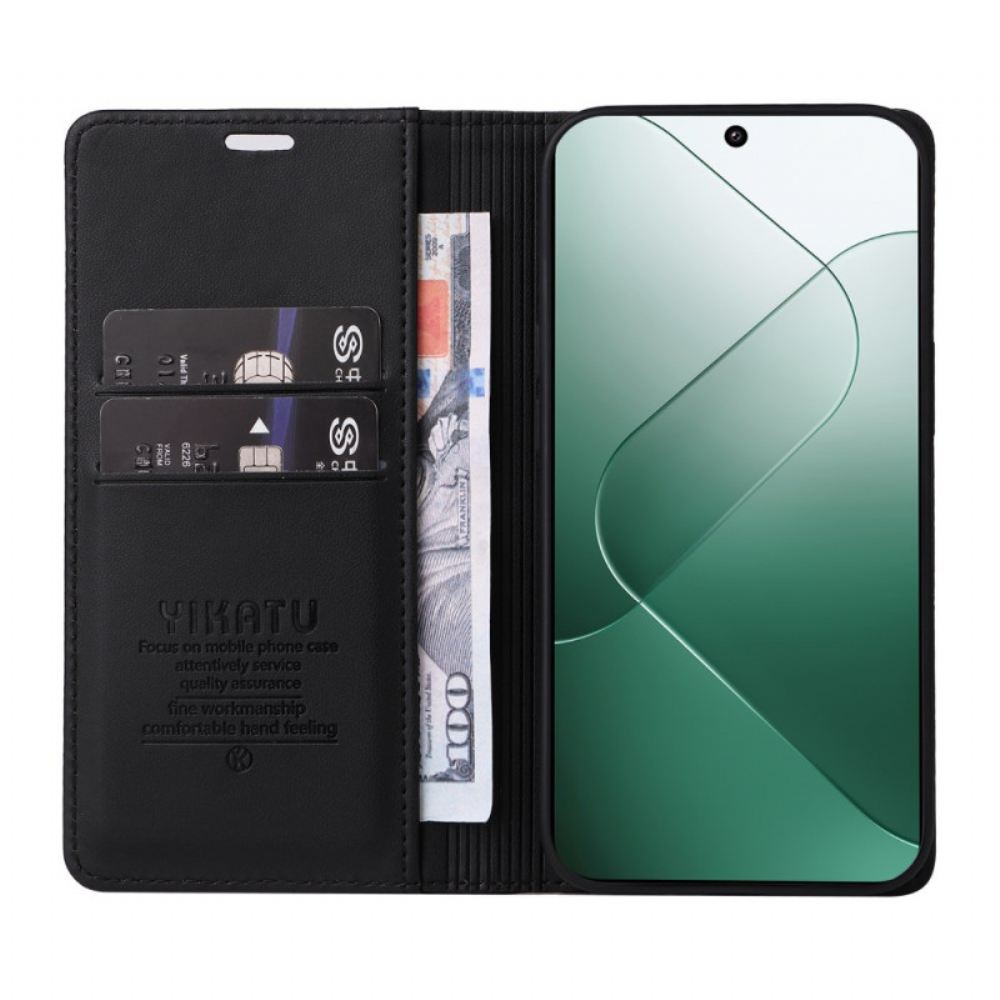 Kožené Pouzdro Folio Xiaomi 14 Yikatu