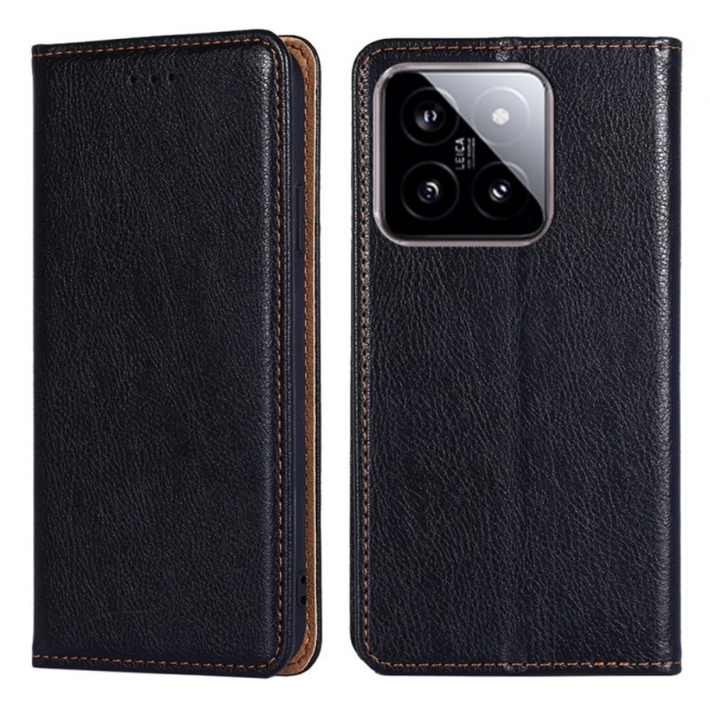 Kožené Pouzdro Xiaomi 14 Imitace Kůže