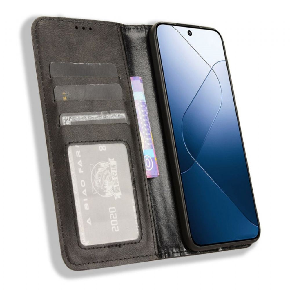 Kožené Pouzdro Xiaomi 14 Kryty Na Mobil Retro Styl
