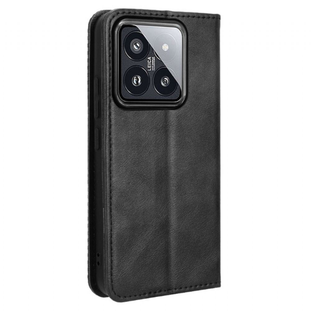 Kožené Pouzdro Xiaomi 14 Kryty Na Mobil Retro Styl