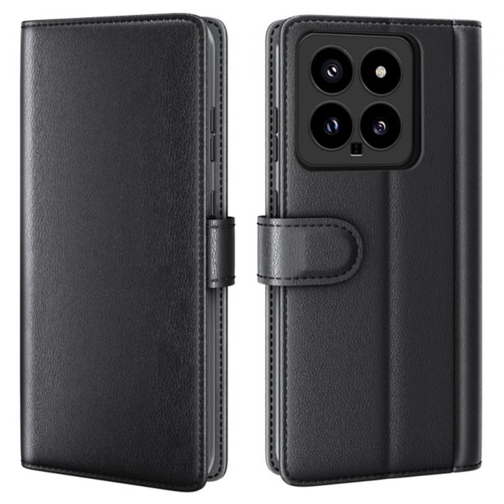 Kožený Kryt Na Xiaomi 14 Kůže
