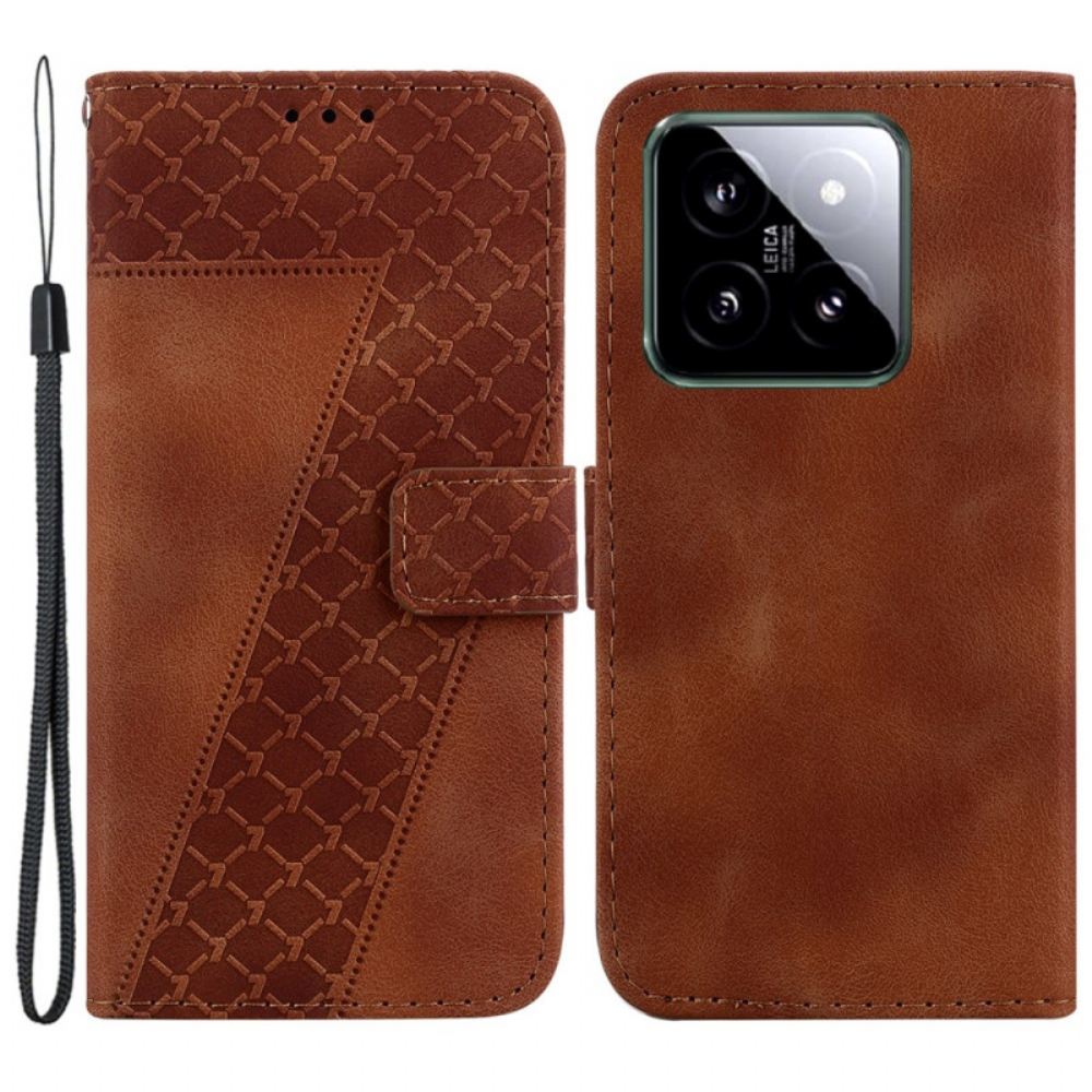 Kožený Kryt Xiaomi 14 Design 7 S Popruhem