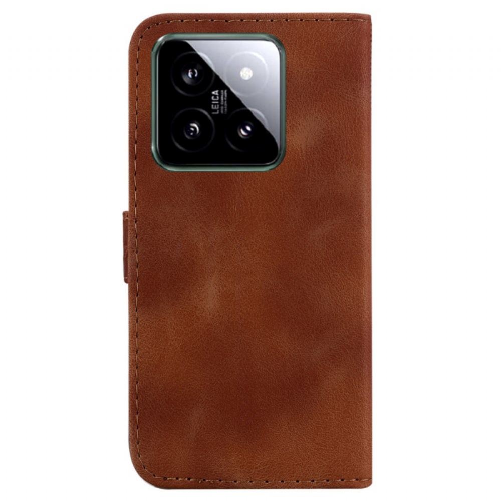 Kožený Kryt Xiaomi 14 Design 7 S Popruhem