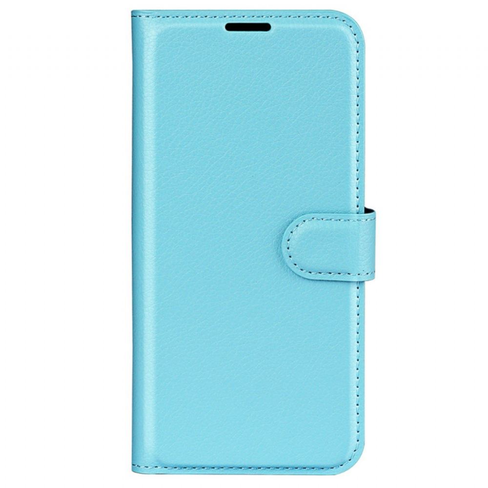 Kožený Kryt Xiaomi 14 Klasická Umělá Kůže Litchi