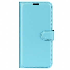 Kožený Kryt Xiaomi 14 Klasická Umělá Kůže Litchi