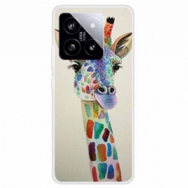 Kryt Na Xiaomi 14 Barevná Žirafa