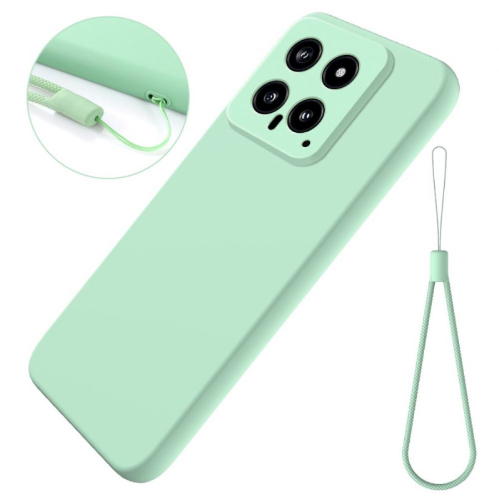 Kryt Xiaomi 14 Kryty Na Mobil Řemínek Z Tekutého Silikonu