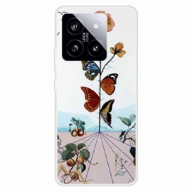 Kryt Xiaomi 14 Květiny Motýli