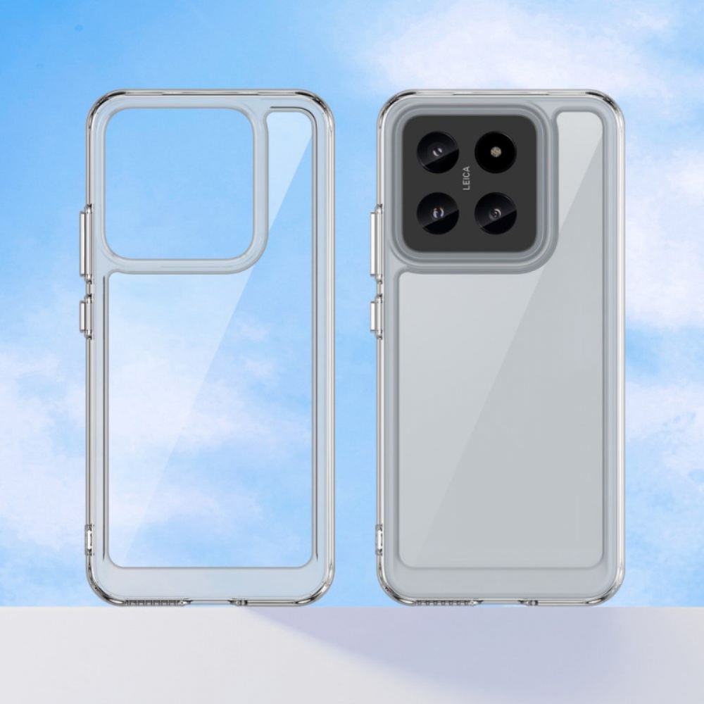Kryt Xiaomi 14 Průhledná Galvanicky Pokovená Tlačítka