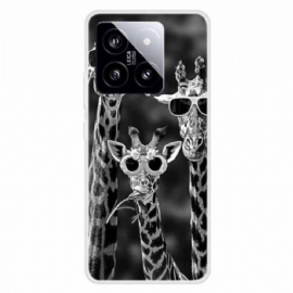 Kryt Xiaomi 14 Žirafy Ve Slunečních Brýlích