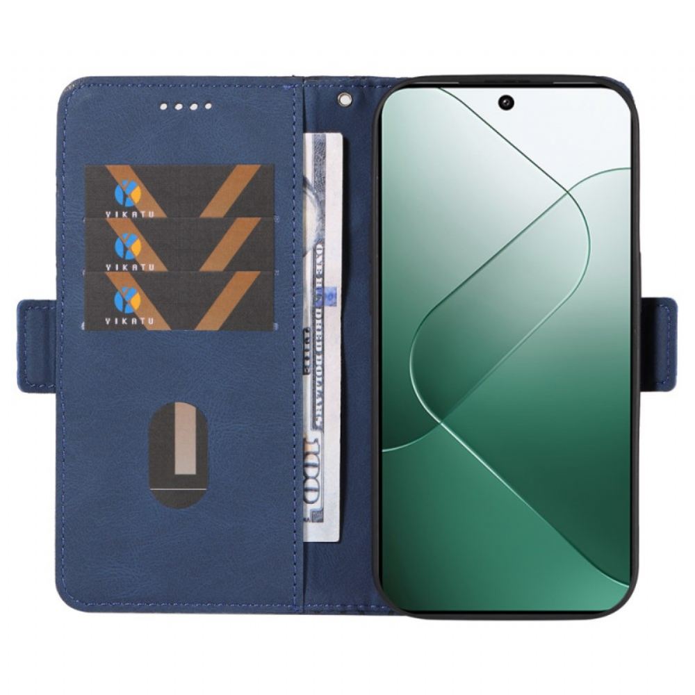 Peněženková Pouzdra Xiaomi 14 Kryty Na Mobil Diamanty S Řemínkem