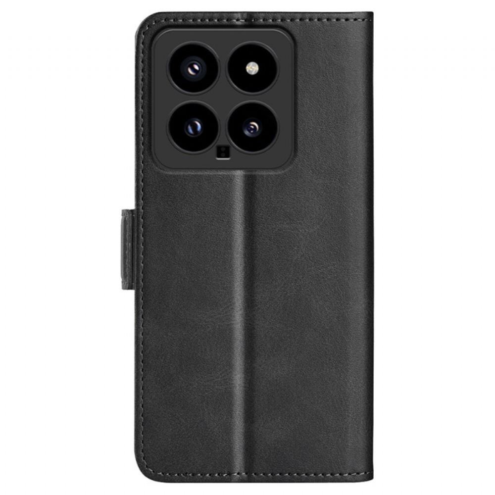 Peněženková Pouzdra Xiaomi 14 Kryty Na Mobil Dvojité Zapínání