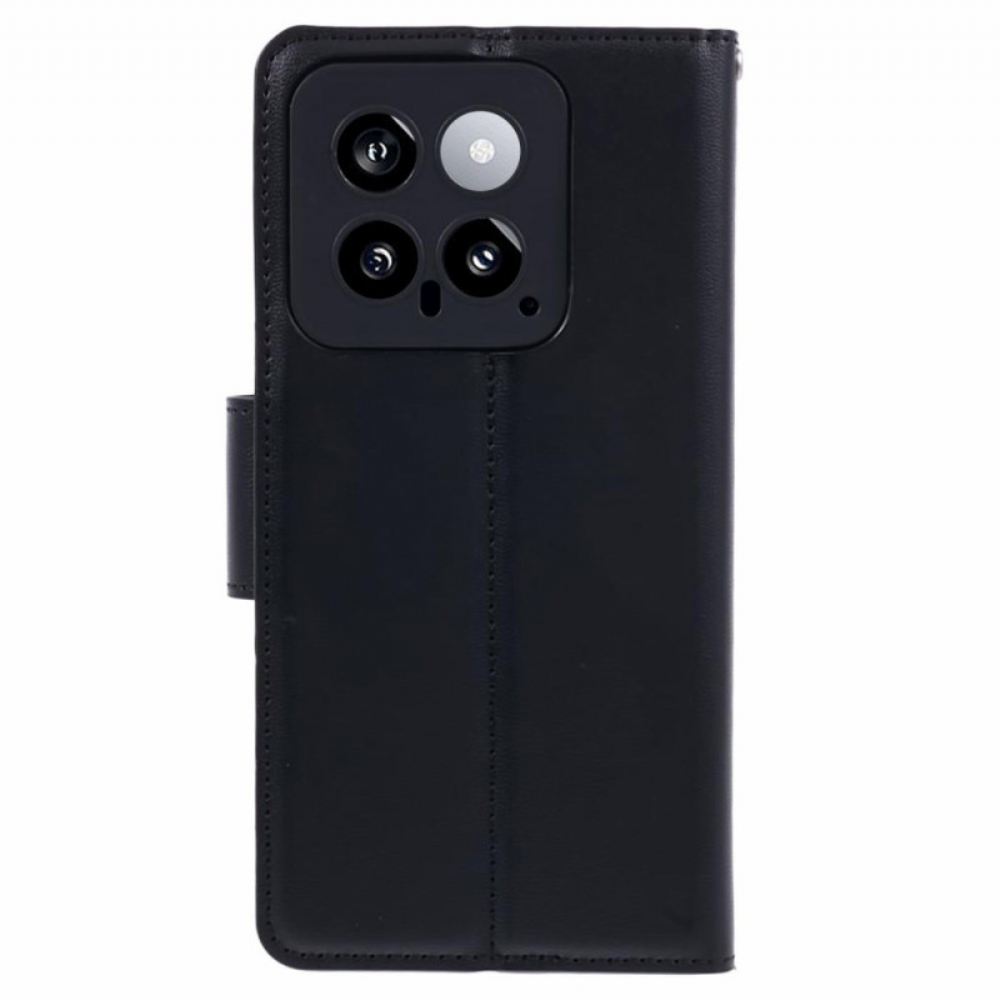 Peněženková Pouzdra Xiaomi 14 Kryty Na Mobil Frézy Řady Hanman