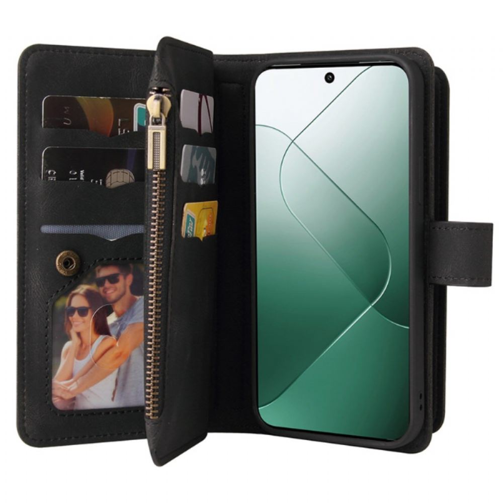 Peněženková Pouzdra Xiaomi 14 Kryty Na Mobil Multifunkční