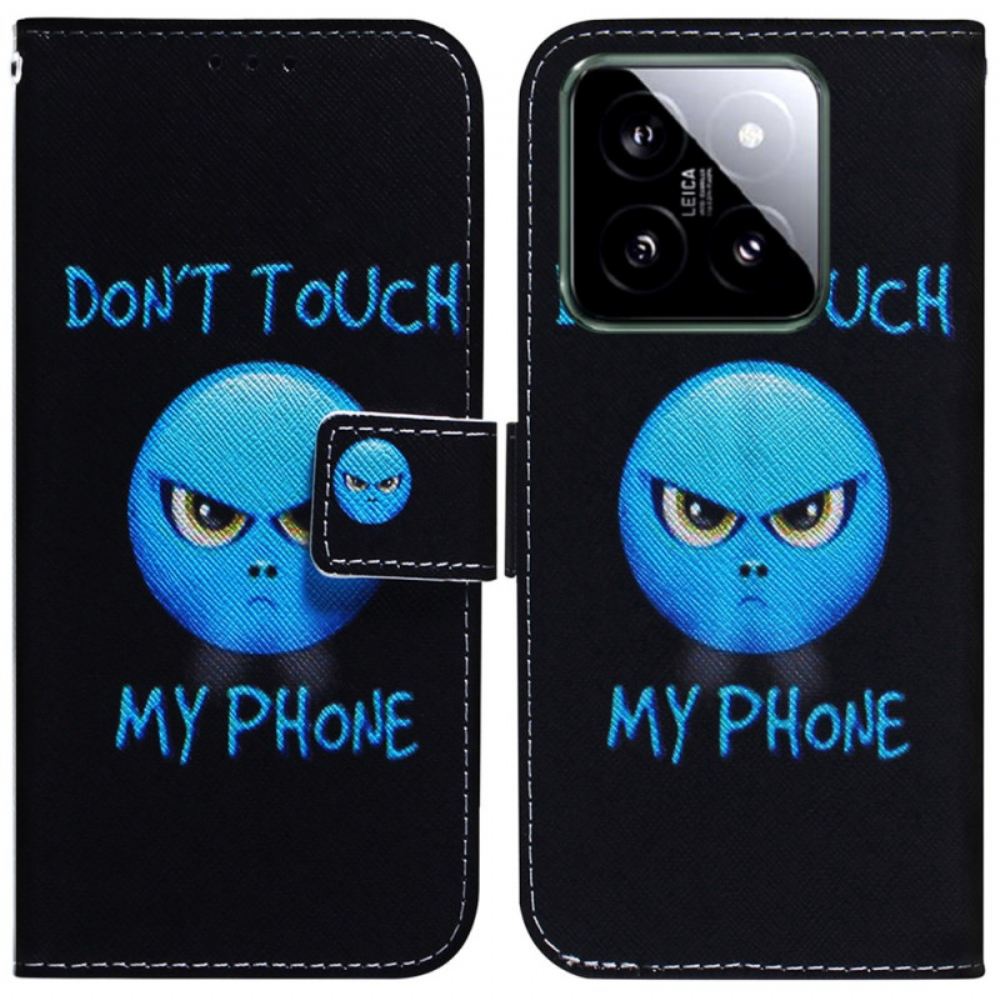 Peněženková Pouzdra Xiaomi 14 Kryty Na Mobil Telefon Emoji