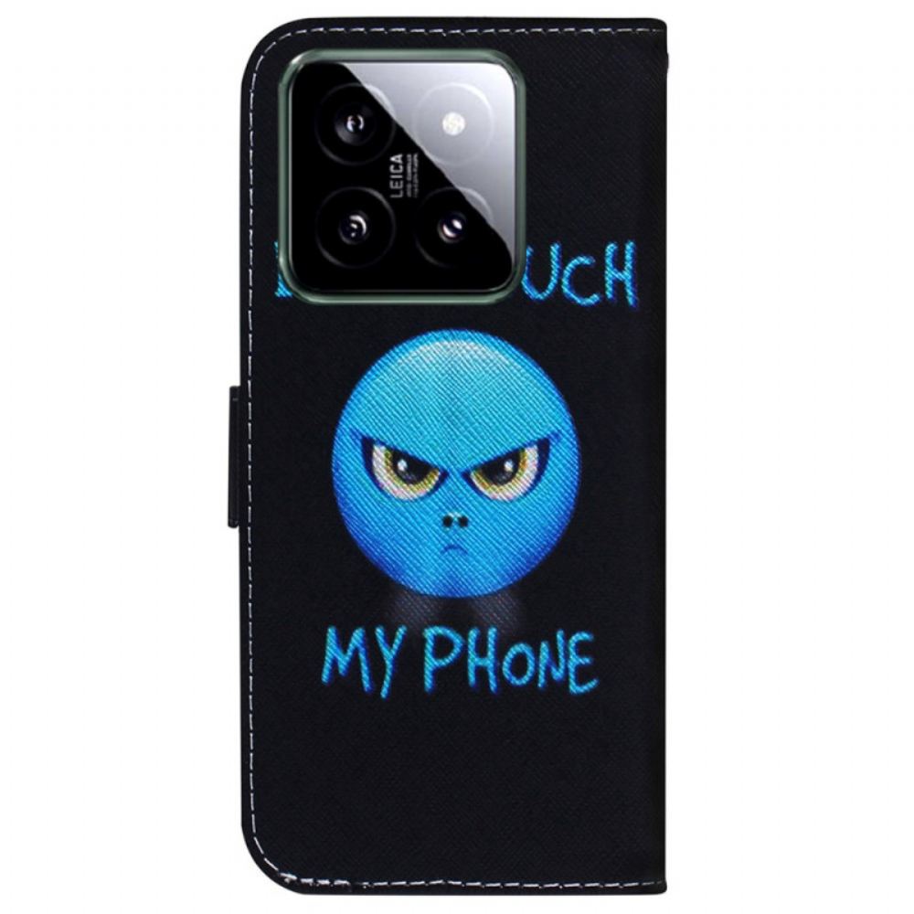 Peněženková Pouzdra Xiaomi 14 Kryty Na Mobil Telefon Emoji