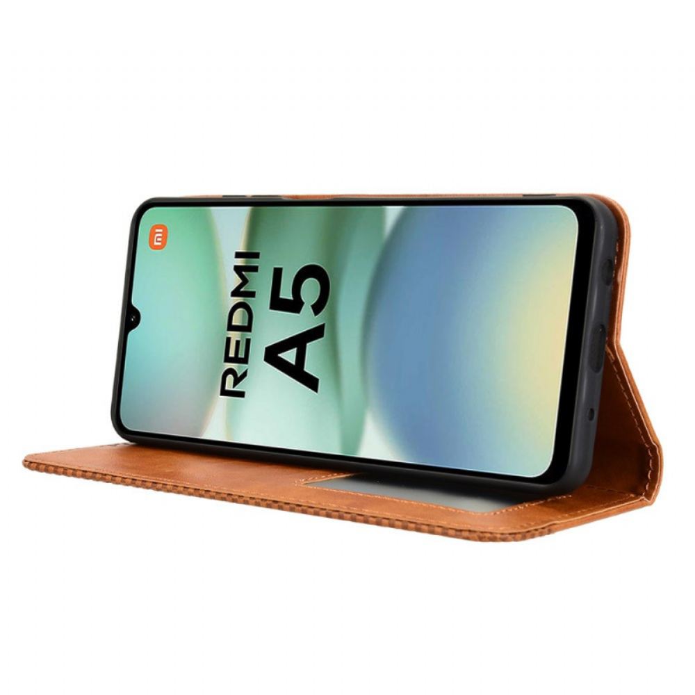 Kožené Pouzdro Folio Na Poco C71 Vintage Lemování