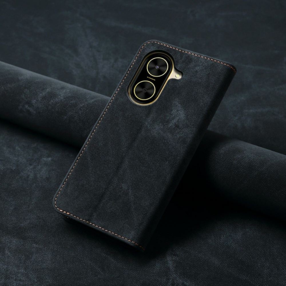 Kožené Pouzdro Poco C71 Kryty Na Mobil Džínovina