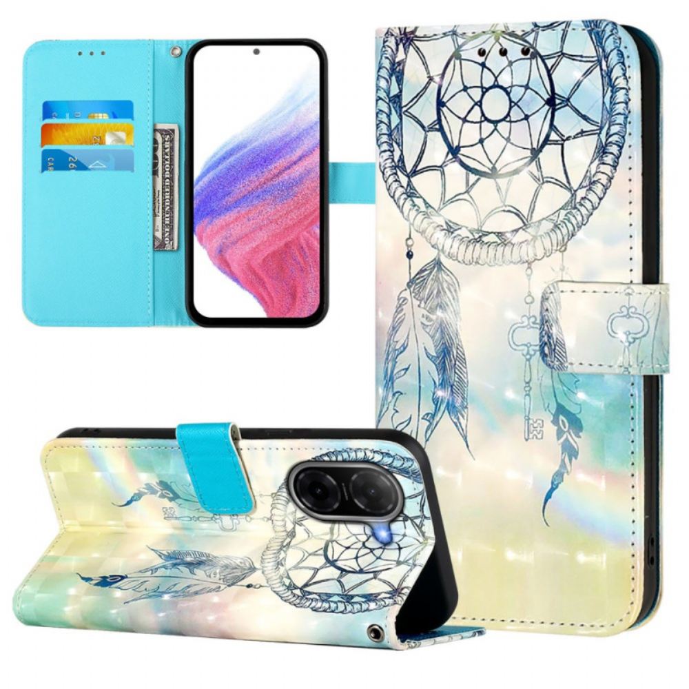 Kožený Kryt Na Poco C71 Akvarelové Lapač Snů