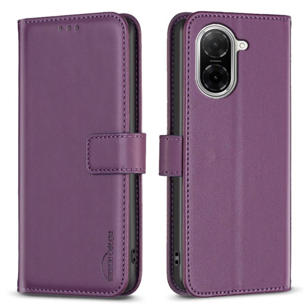 Kožený Kryt Na Poco C71 Binfen Color Umělá Kůže