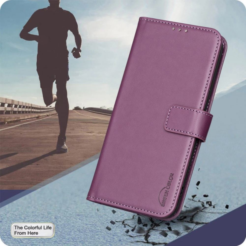 Kožený Kryt Na Poco C71 Binfen Color Umělá Kůže