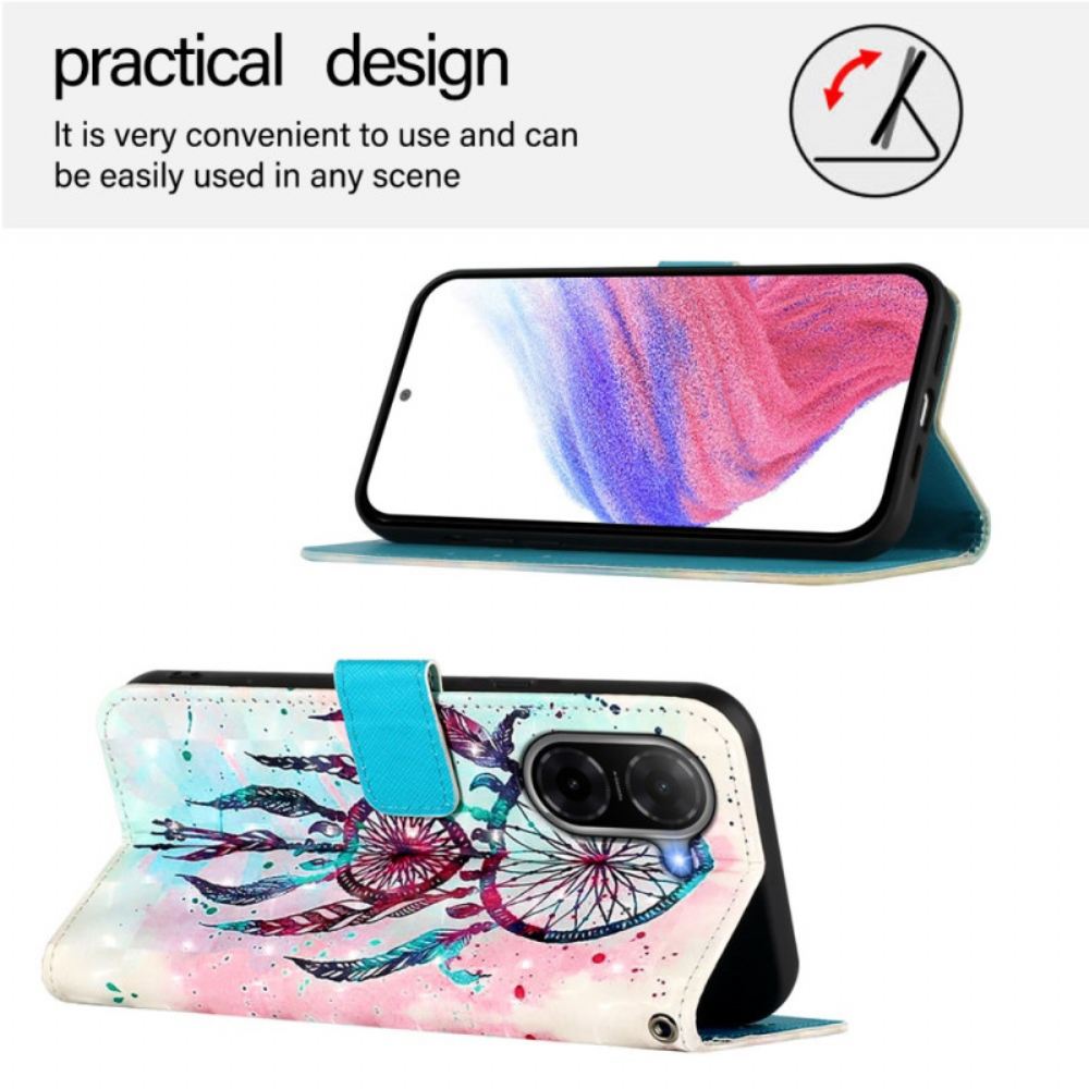 Kožený Kryt Na Poco C71 Lapač Snů