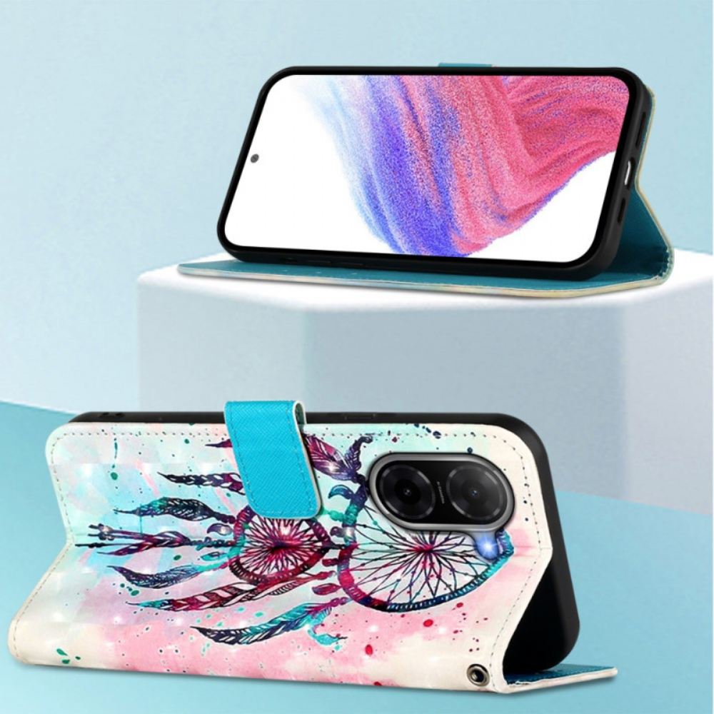 Kožený Kryt Na Poco C71 Lapač Snů