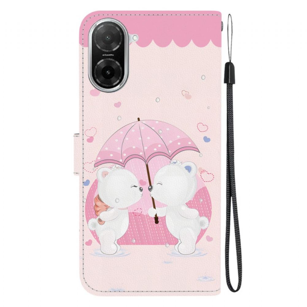 Kožený Kryt Na Poco C71 Medvědí Vzor