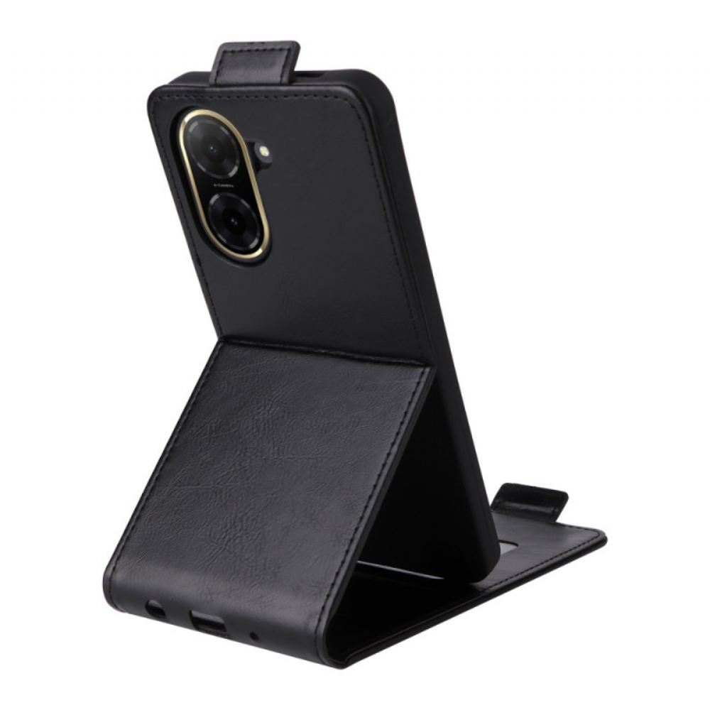 Kožený Kryt Poco C71 Design S Vertikální Klopou